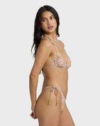 Take It Back Strappy Underwire Bikini Top - Twilight Blue