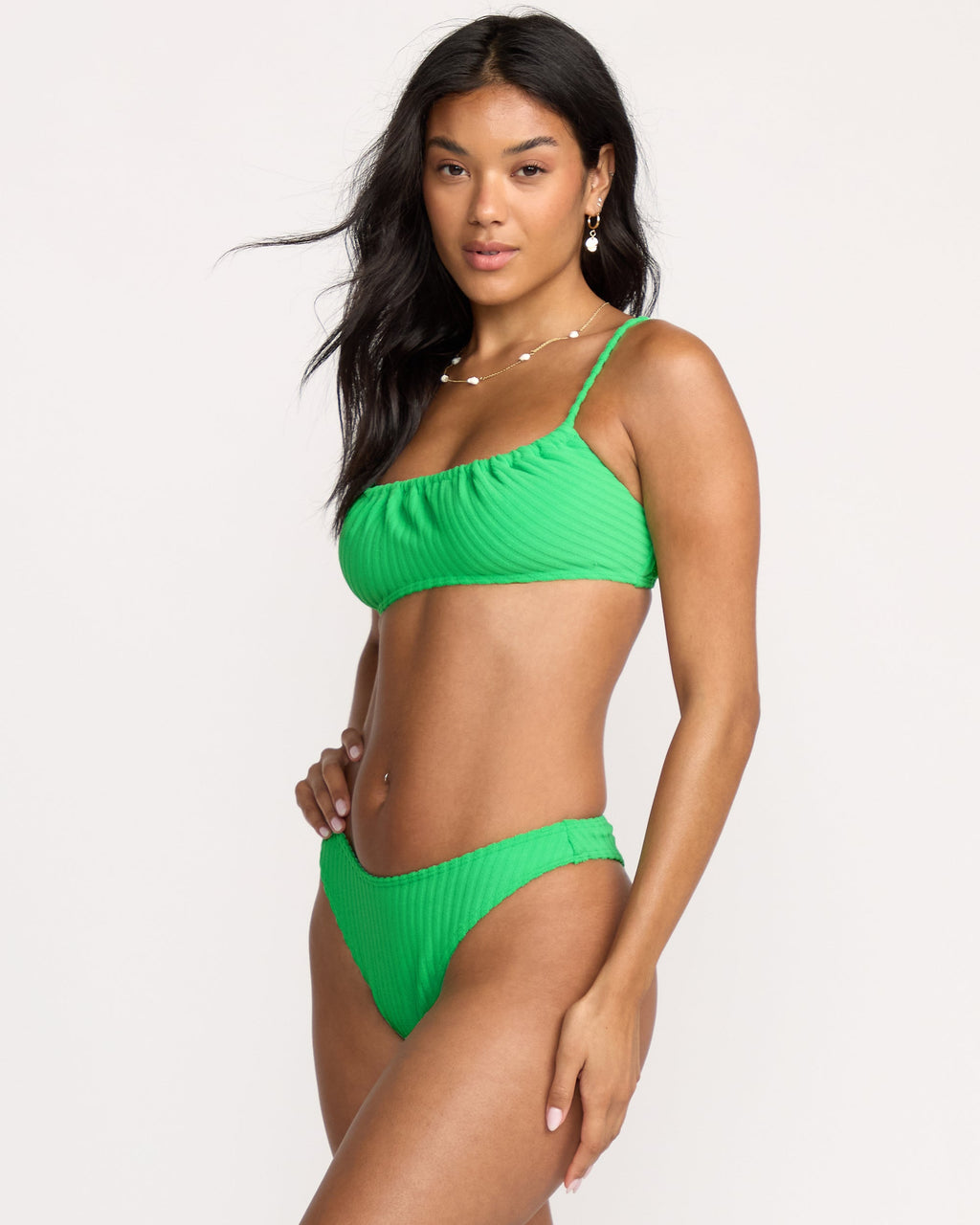Josie In The Loop Mila Bralette Bikini Top - Jungle Green
