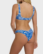 Le Love V Hike Skimpy Bikini Bottom - True Blue