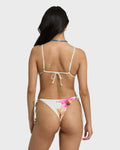 Sunny Shore Tie-side Dippi Skimpy Bikini Bottom - Salt Crystal