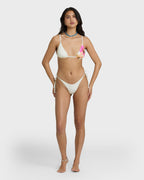 Sunny Shore Tie-side Dippi Skimpy Bikini Bottom - Salt Crystal