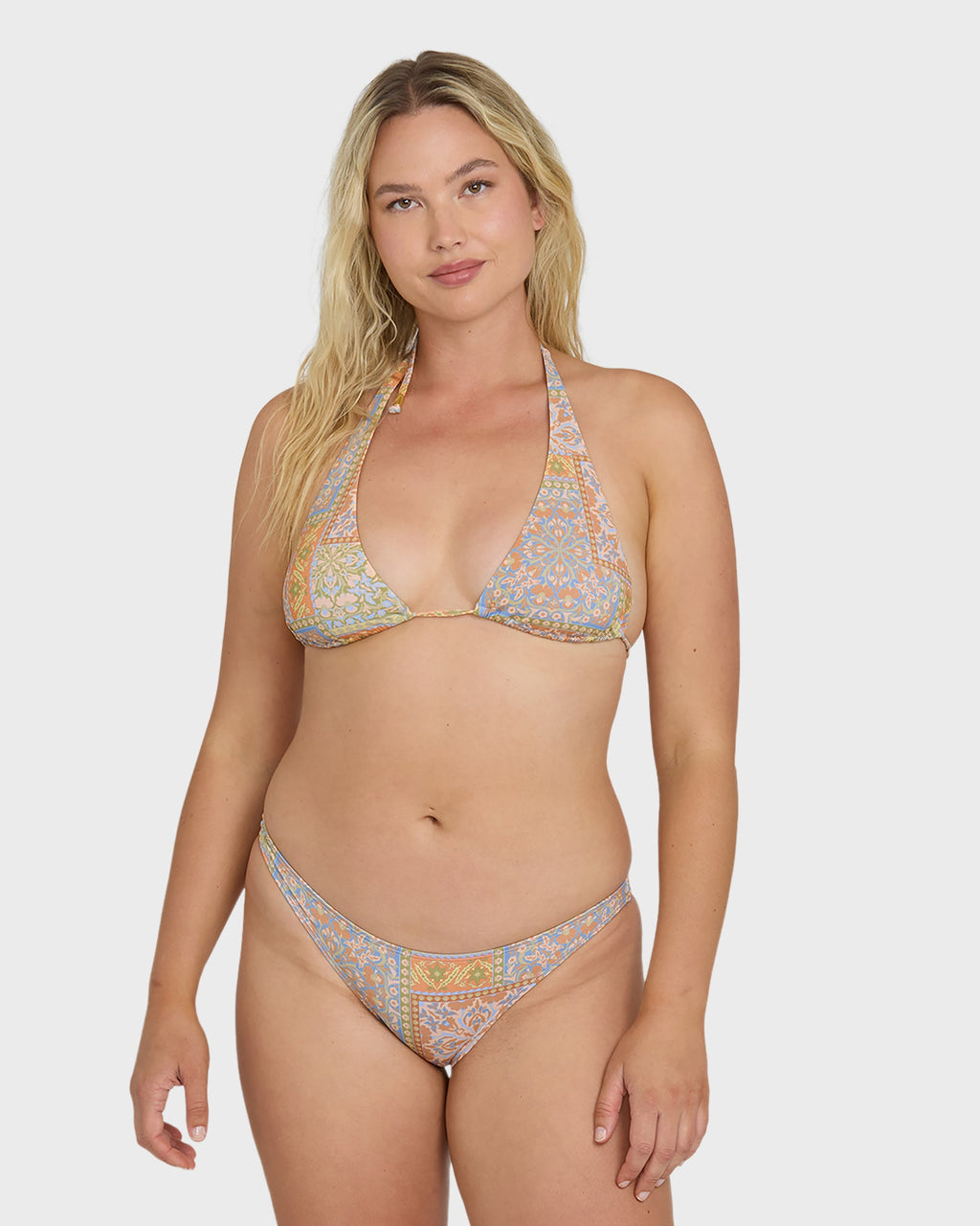 Take It Back Tropic Medium Bikini Bottom - Twilight Blue