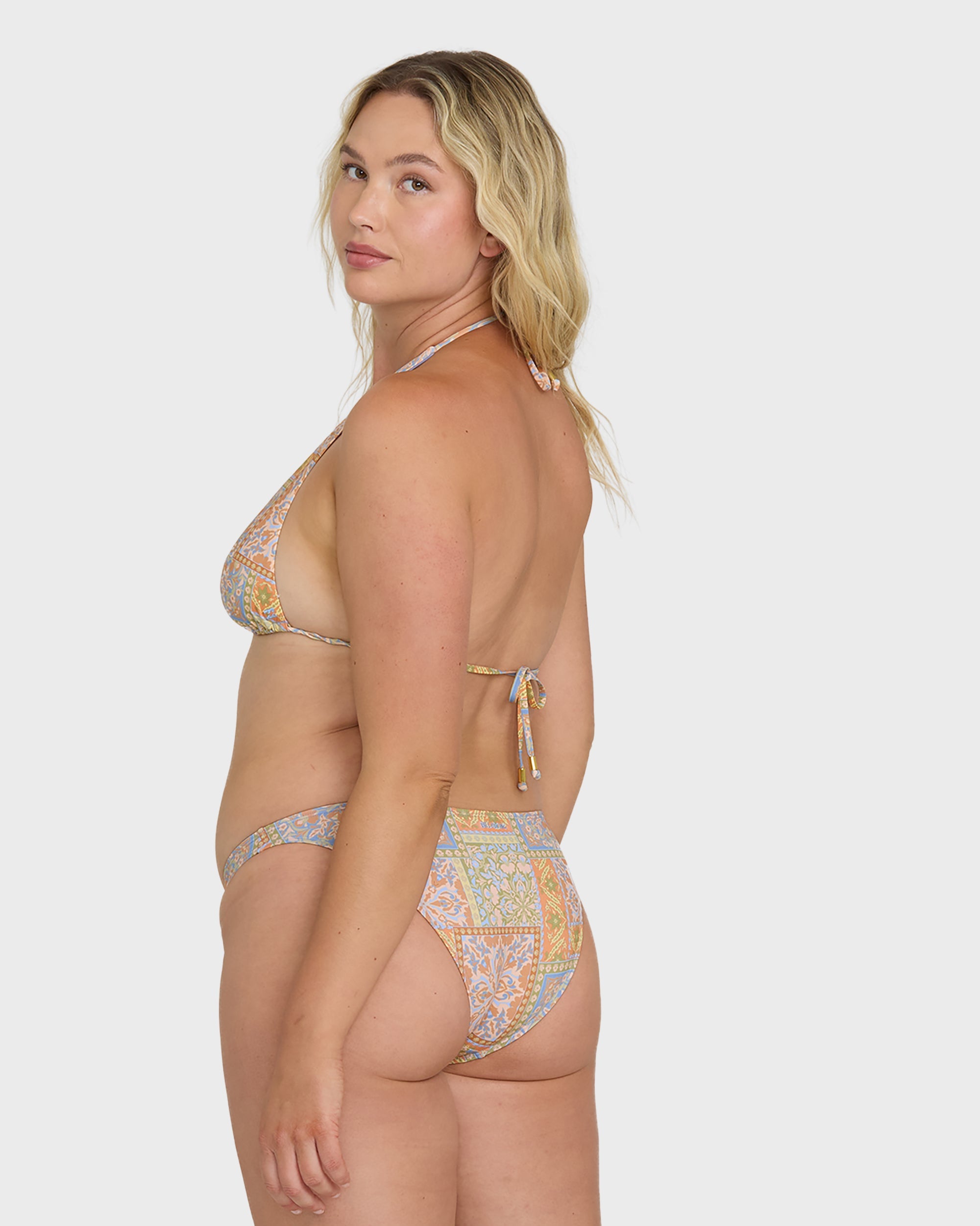 Take It Back Tropic Medium Bikini Bottom - Twilight Blue