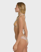 Take It Back Tropic Medium Bikini Bottom - Twilight Blue