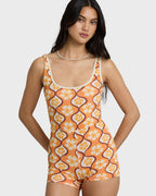 Sol Groove Retro Surf Suit - Tangerine