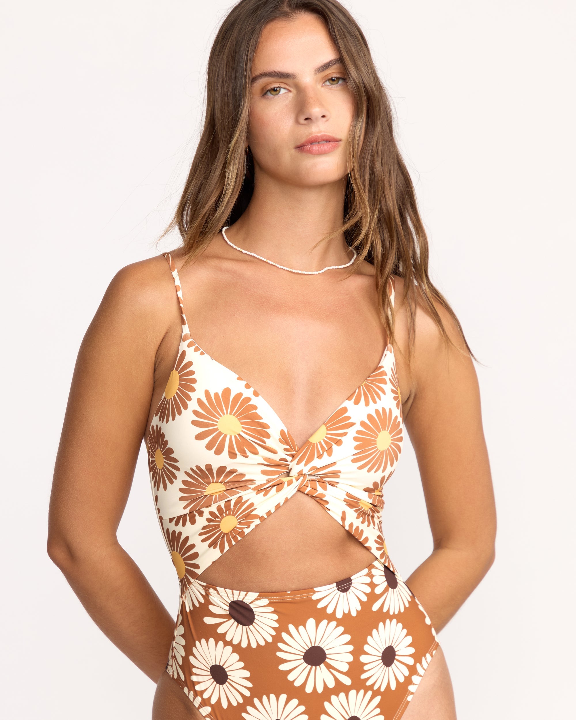 Fresh Daze Mika One-Piece Swimsuit - Sunburnt