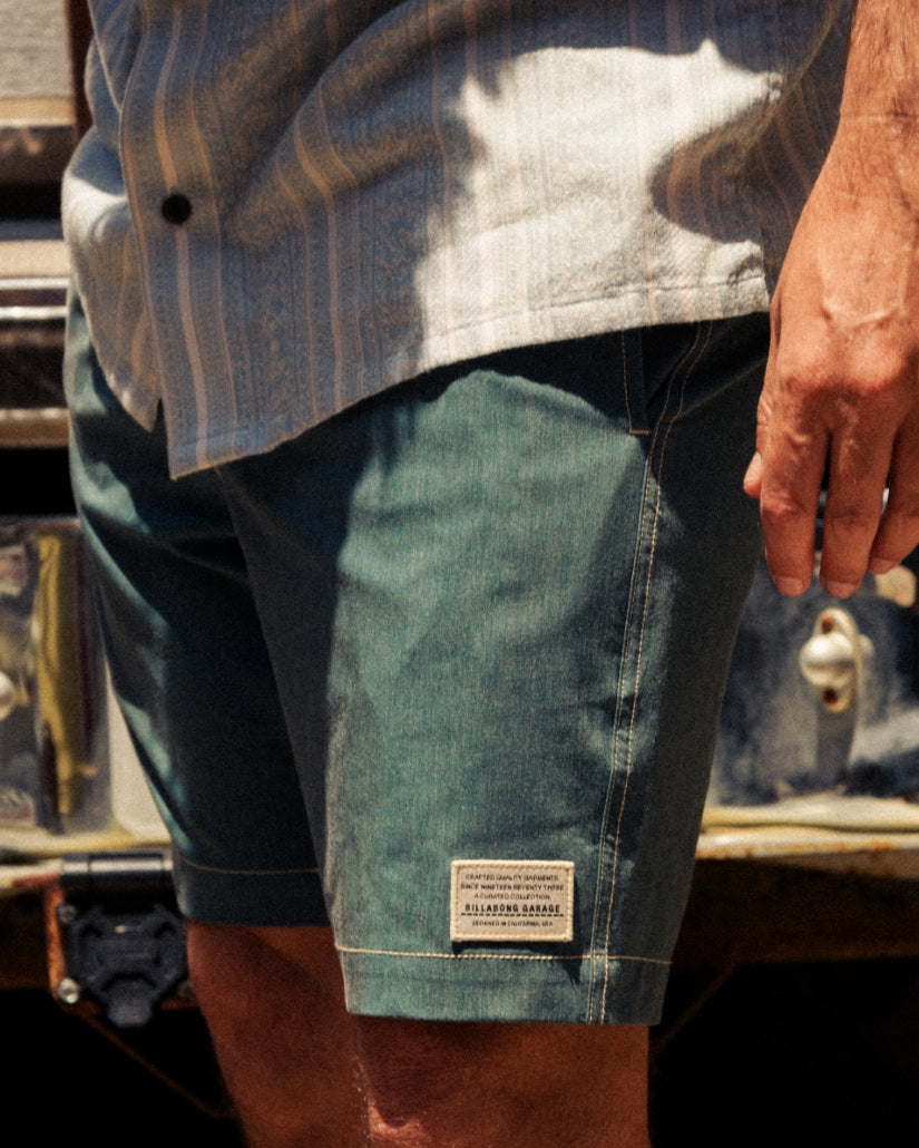 Austin Garage Lo Tides 19 Boardshorts - Teal