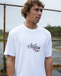 A.I. Argyle Premium Short Sleeve T-Shirt - White
