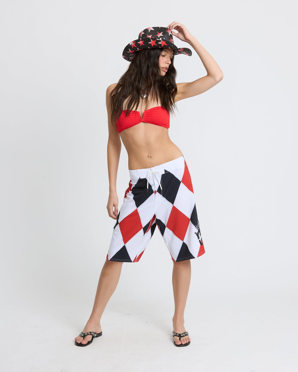 A.I. Diamonds Pro Boardshorts - True Red