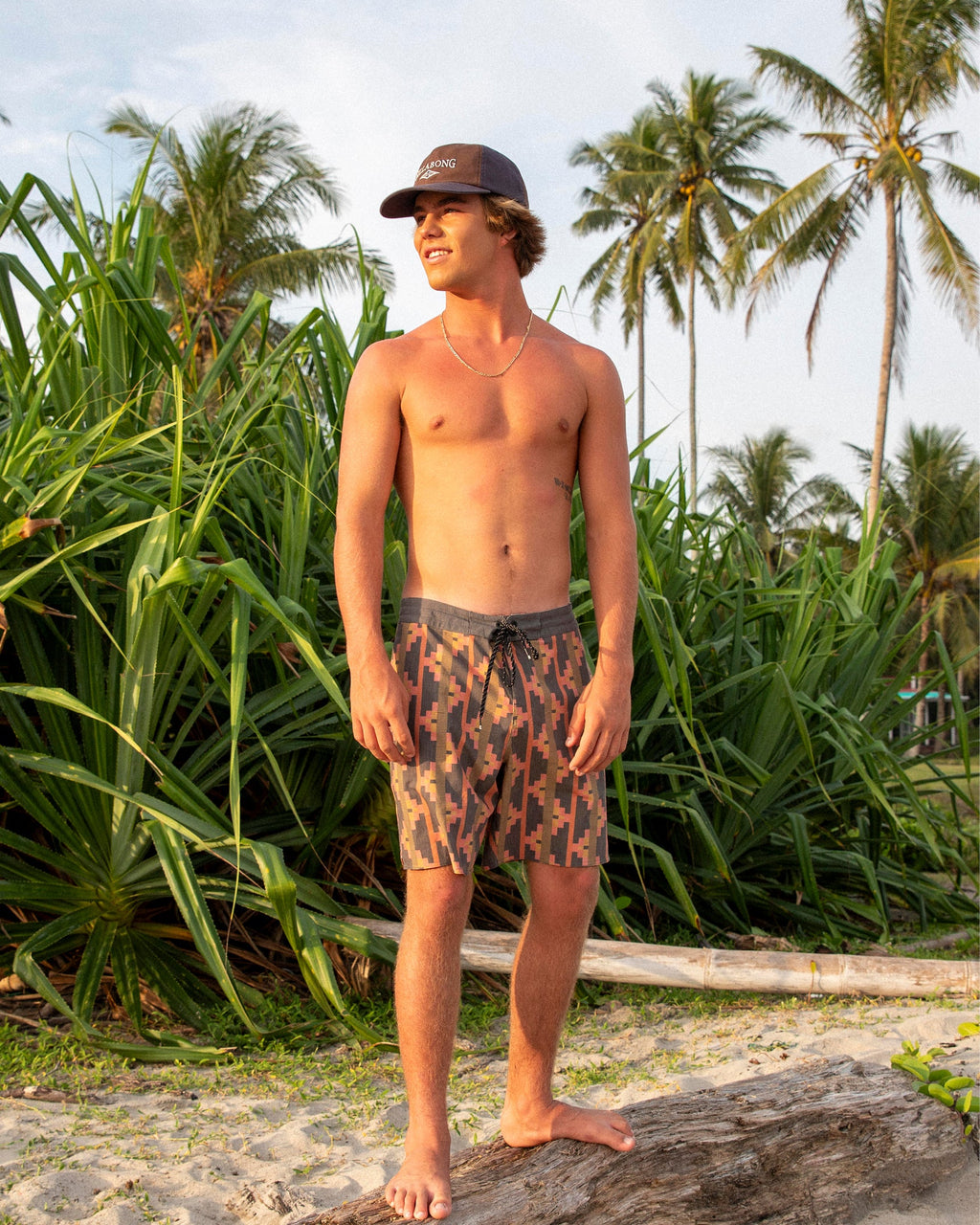 Good Times Lo Tide 17 Boardshorts - Rust