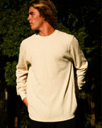 Essential Thermal Long Sleeve Knit Tee - Oatmeal