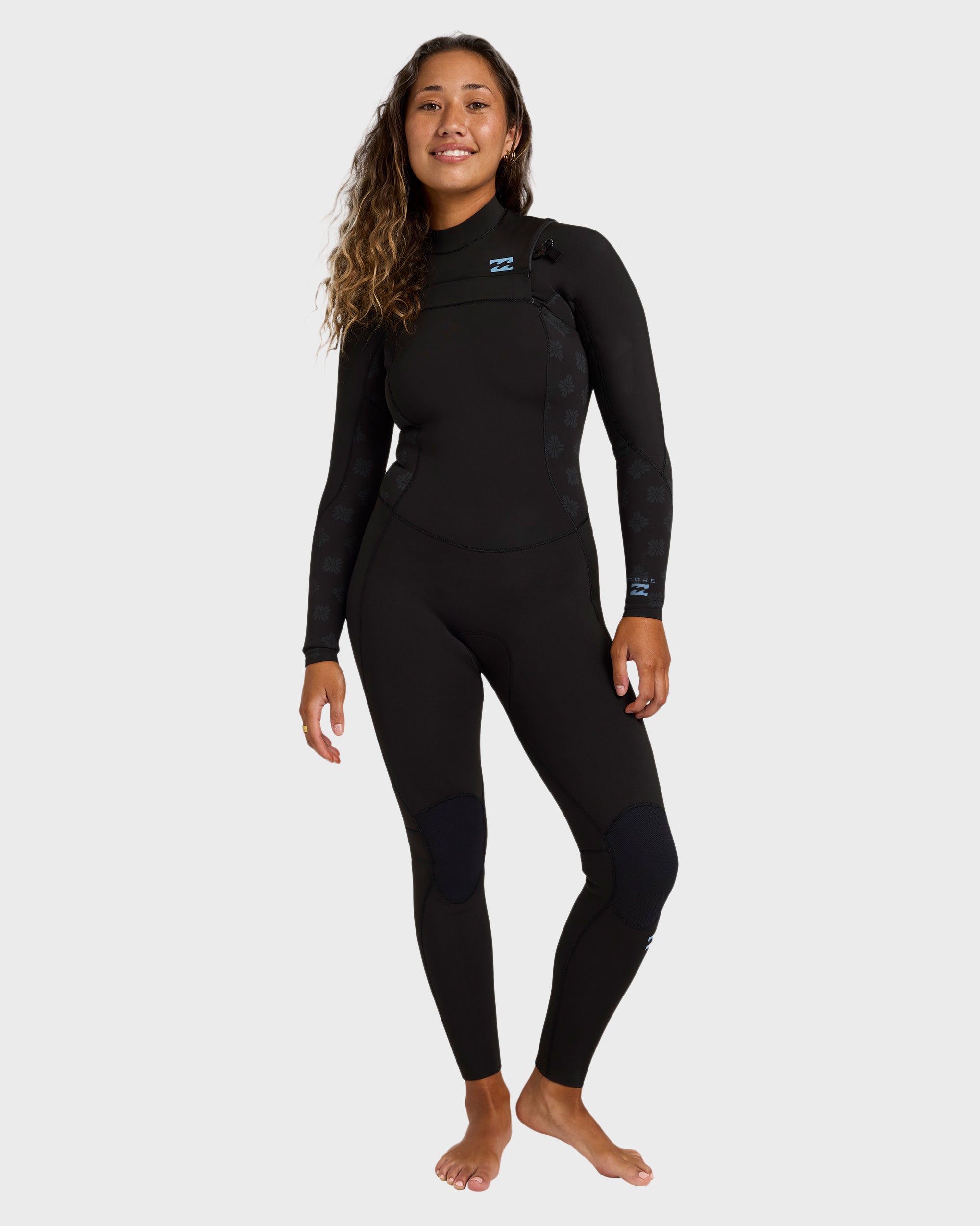 4/3mm Absolute Core Chest Zip Full Wetsuit - Black