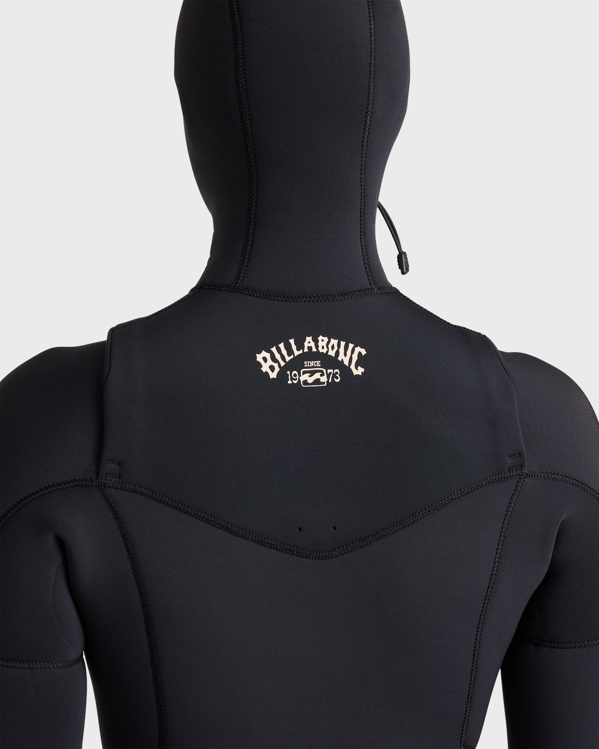 5/4mm Salty Dayz Chest Zip Hooded Full Wetsuit - Black