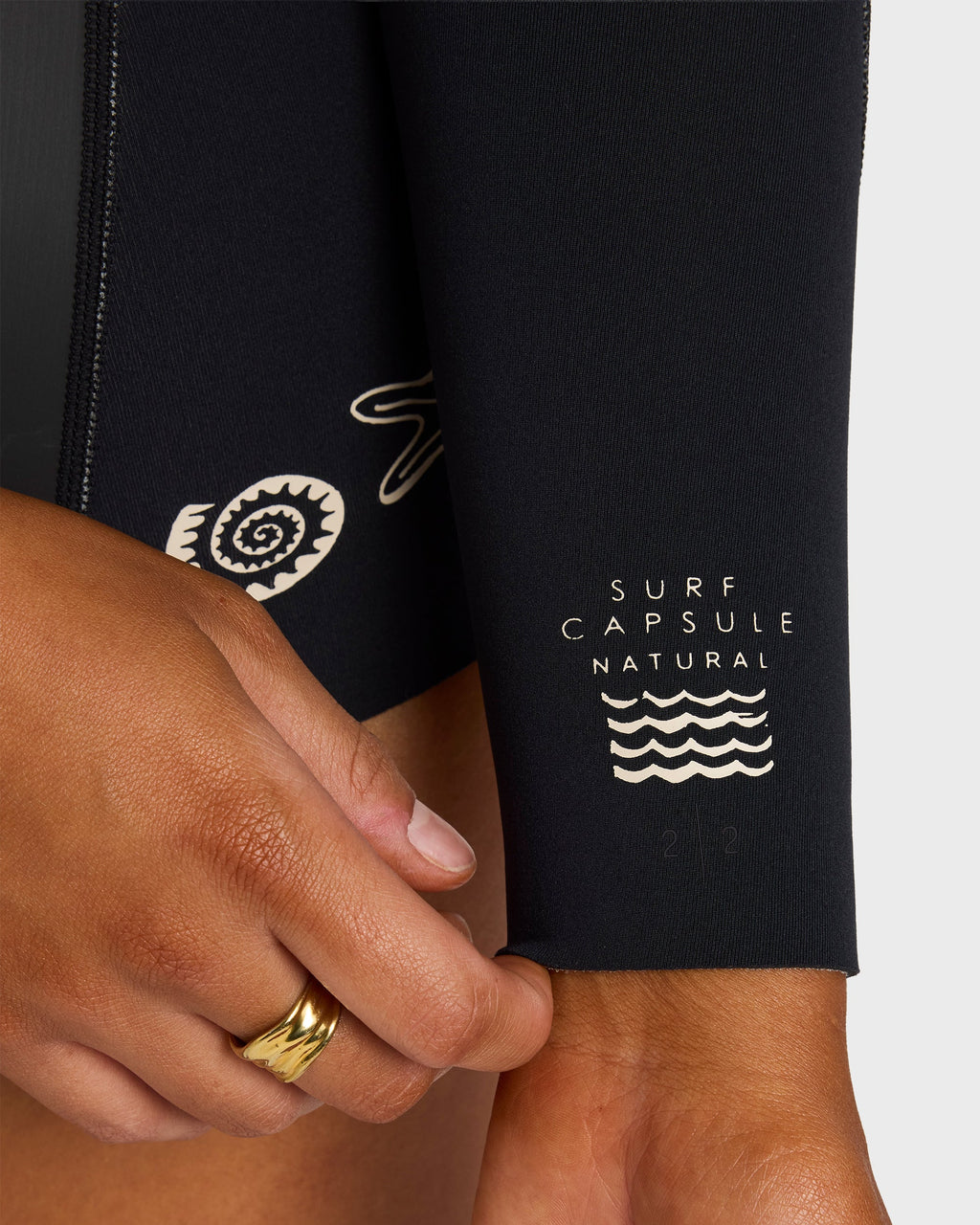 2mm Salty Dayz Long Sleeve Springsuit - Glideskin Black