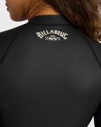 2mm Salty Dayz Long Sleeve Springsuit - Glideskin Black