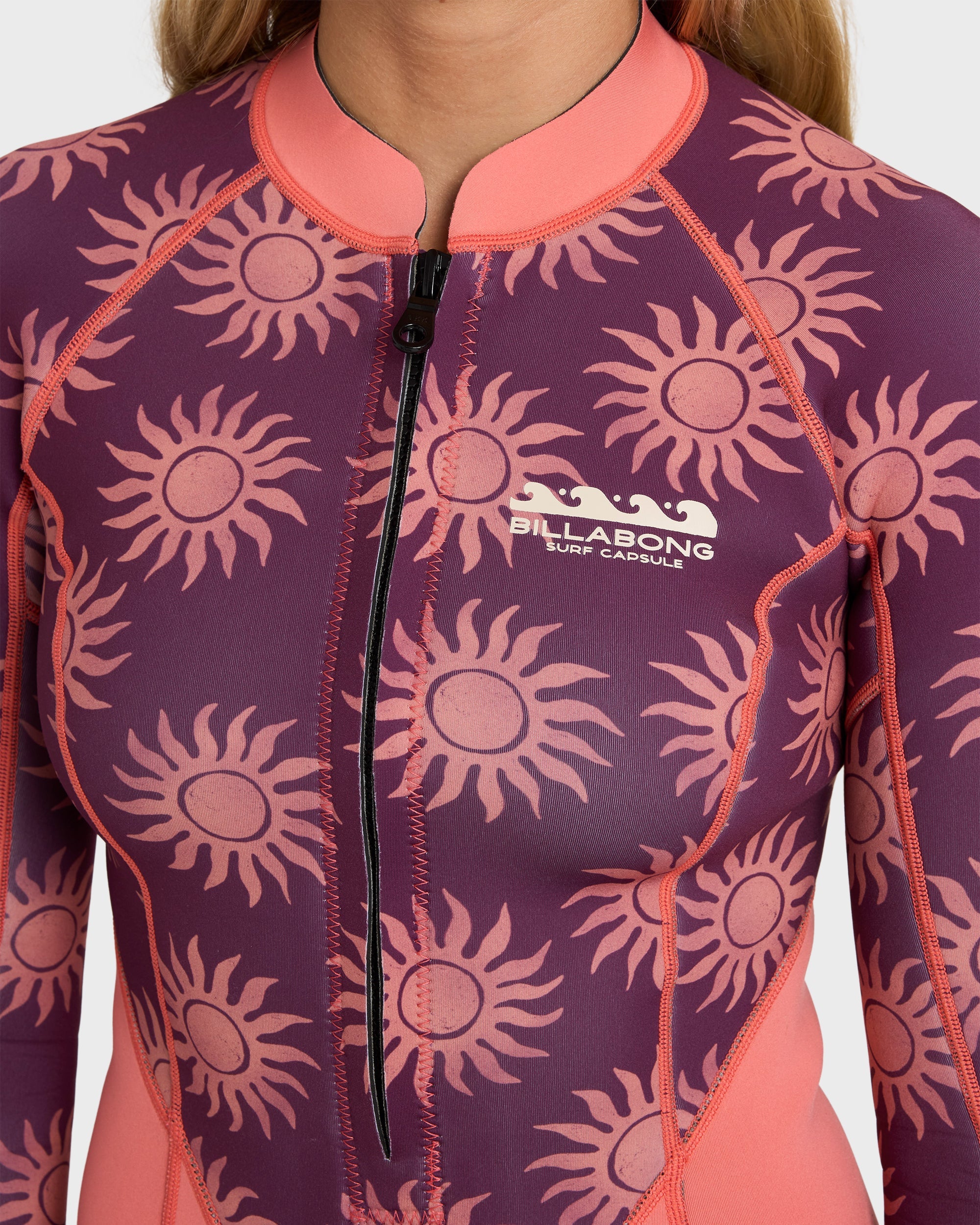 2mm Salty Dayz Long Sleeve Springsuit - Eggplant