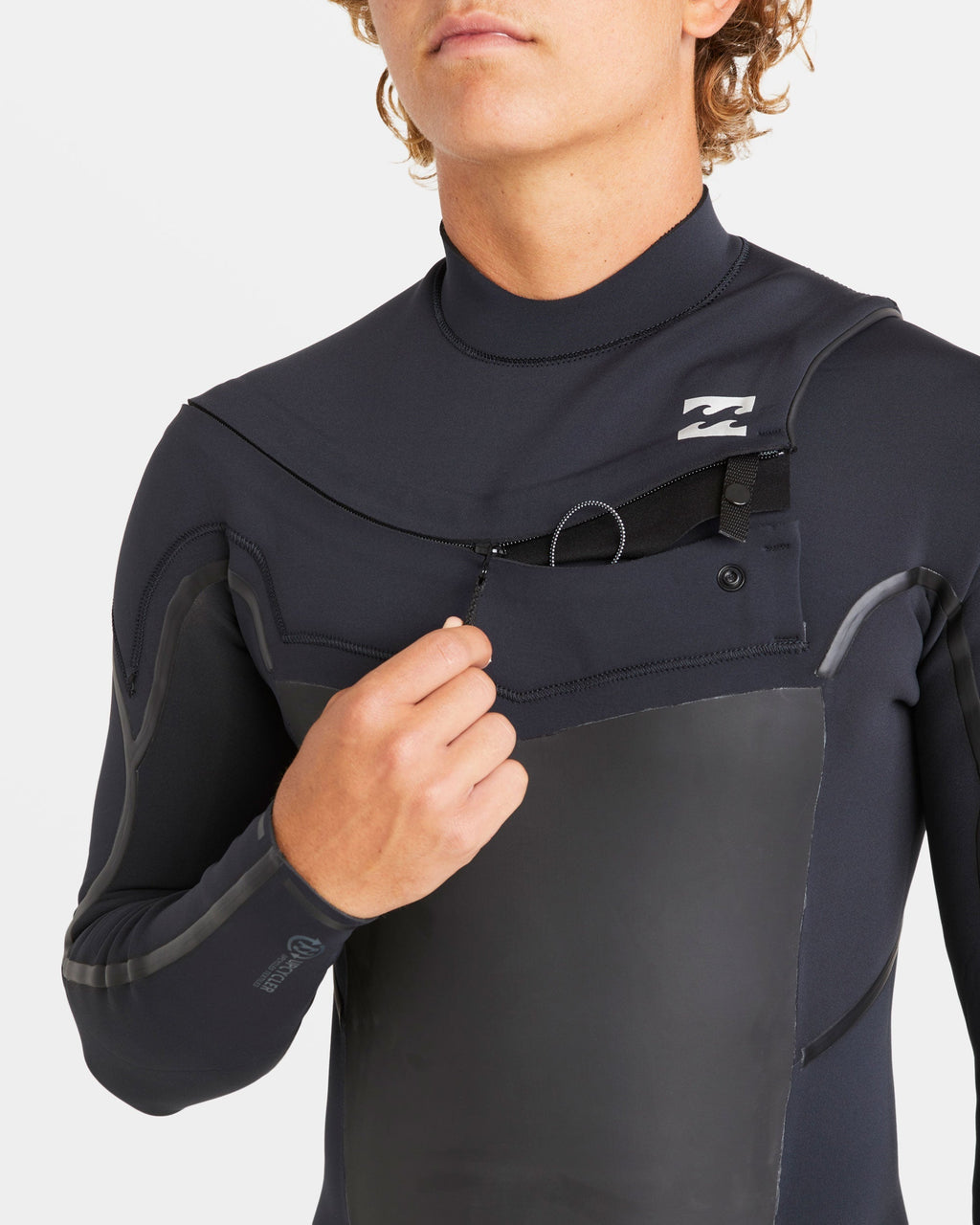3/2mm Absolute Natural+ Upcycler Liquid Seal Chest Zip Wetsuit - Black