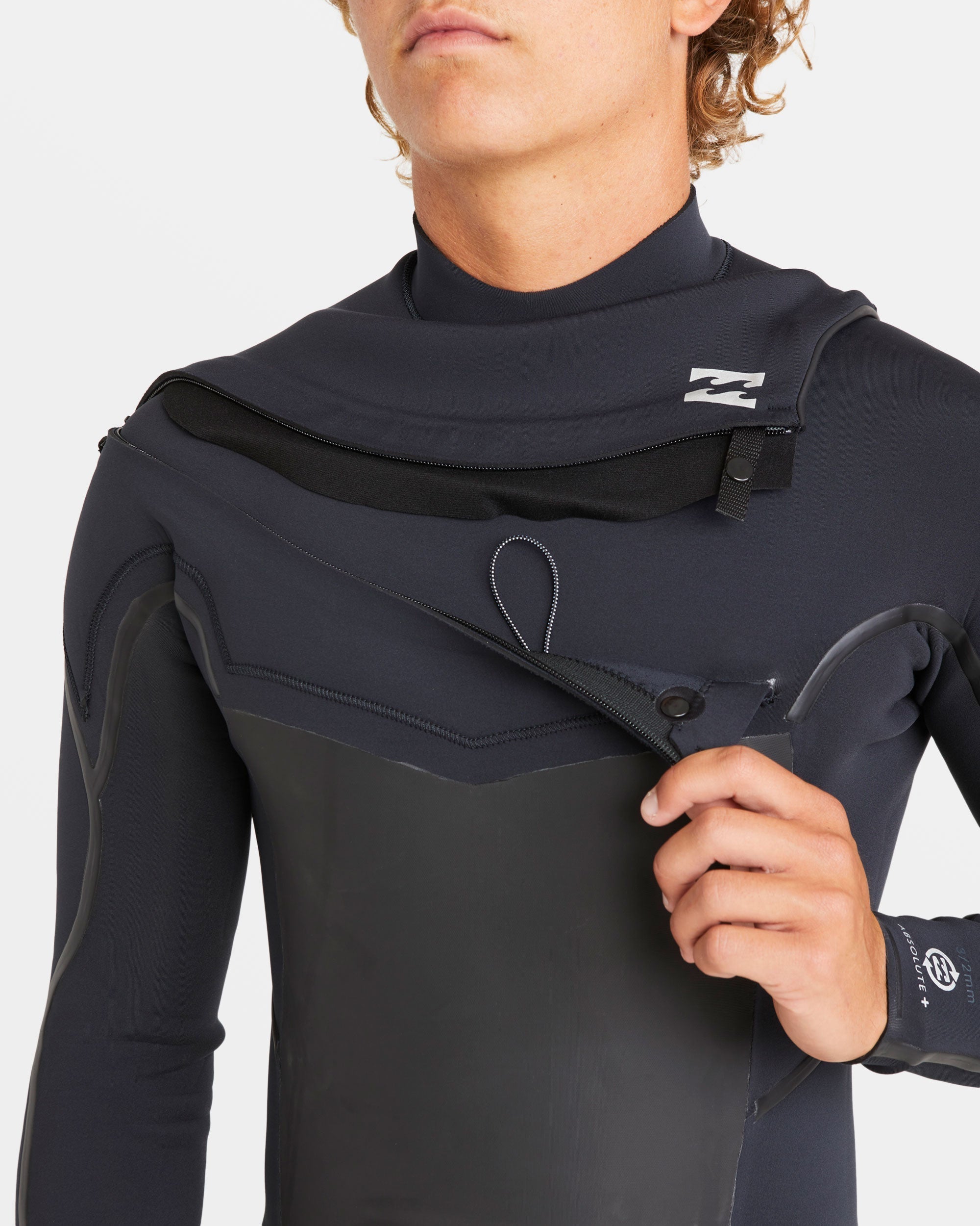 3/2mm Absolute Natural+ Upcycler Liquid Seal Chest Zip Wetsuit - Black