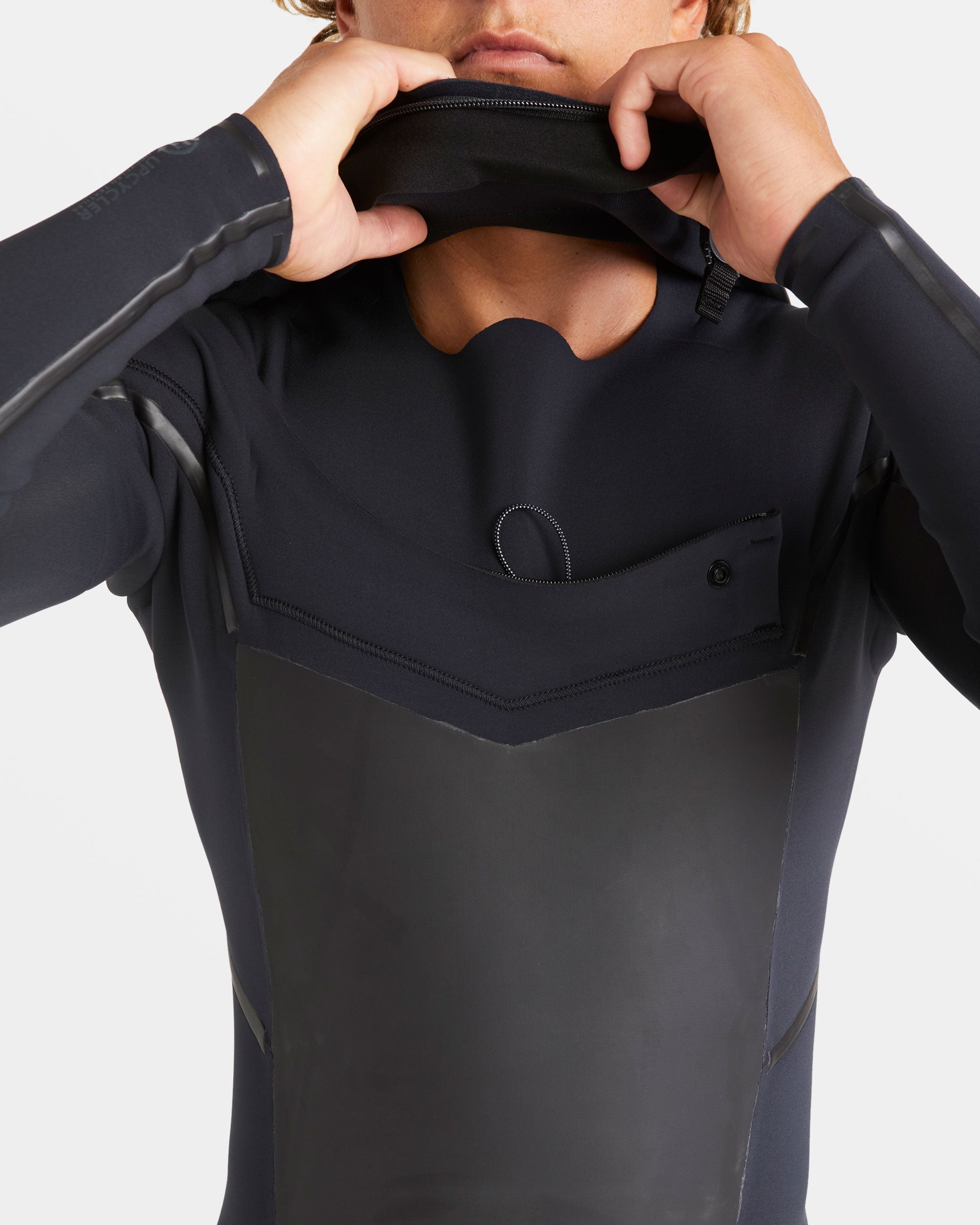 3/2mm Absolute Natural+ Upcycler Liquid Seal Chest Zip Wetsuit - Black