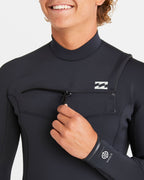 3/2mm Absolute Natural Upcycler GBS Chest Zip Wetsuit - Black