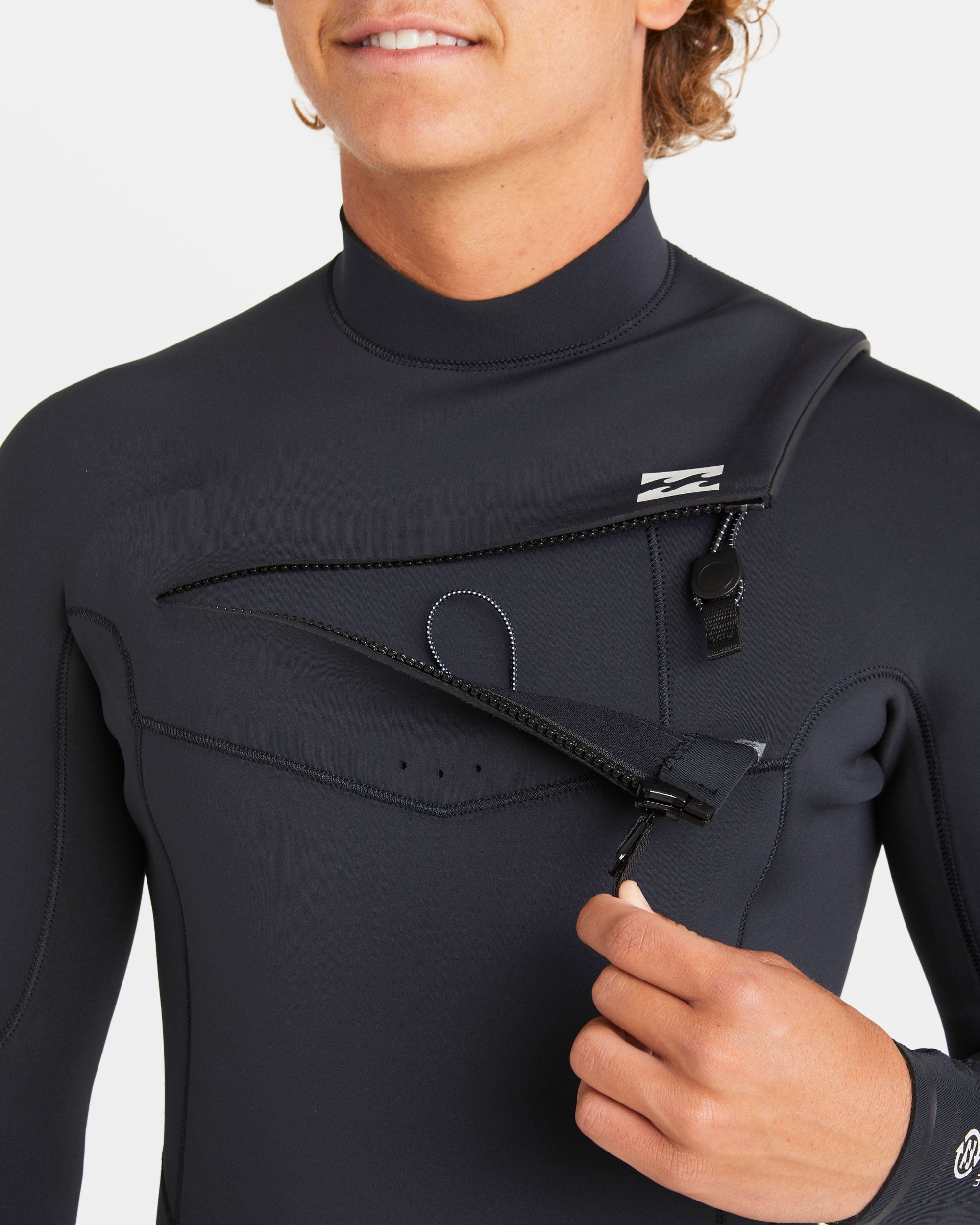 3/2mm Absolute Natural Upcycler GBS Chest Zip Wetsuit - Black