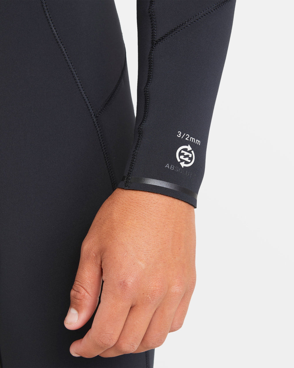 3/2mm Absolute Natural Upcycler GBS Chest Zip Wetsuit - Black