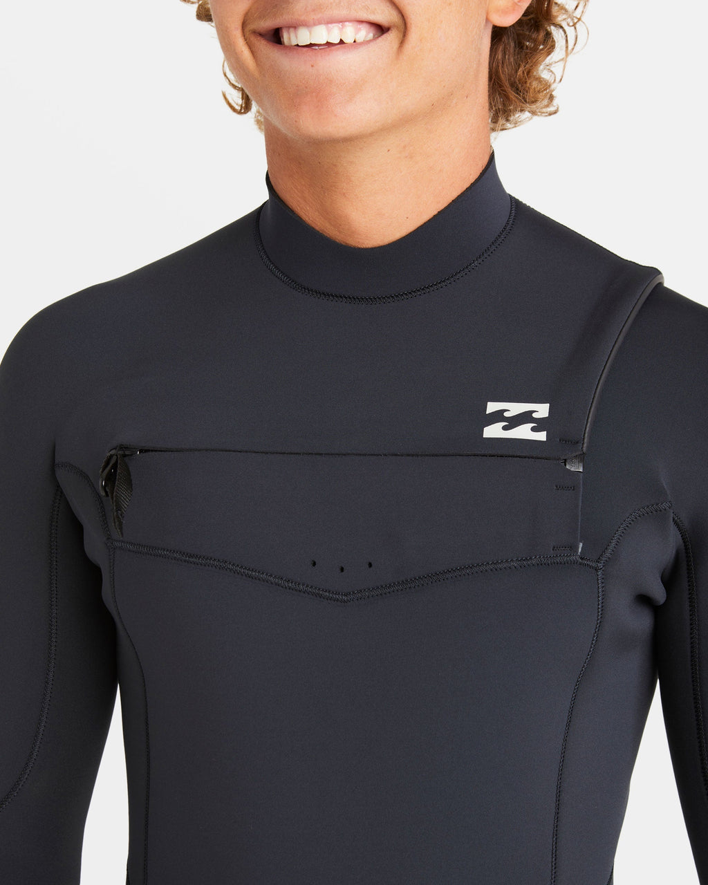4/3mm Absolute Natural Upcycler GBS Chest Zip Wetsuit - Black
