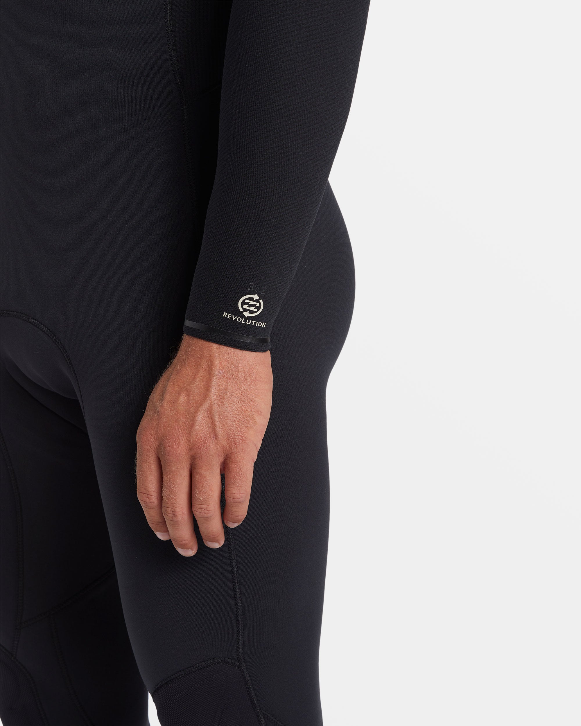3/2mm Revolution Natural Upcycler GBS Chest Zip Wetsuit - Black