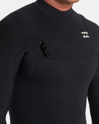 4/3mm Revolution Natural Upcycler GBS Chest Zip Wetsuit - Black