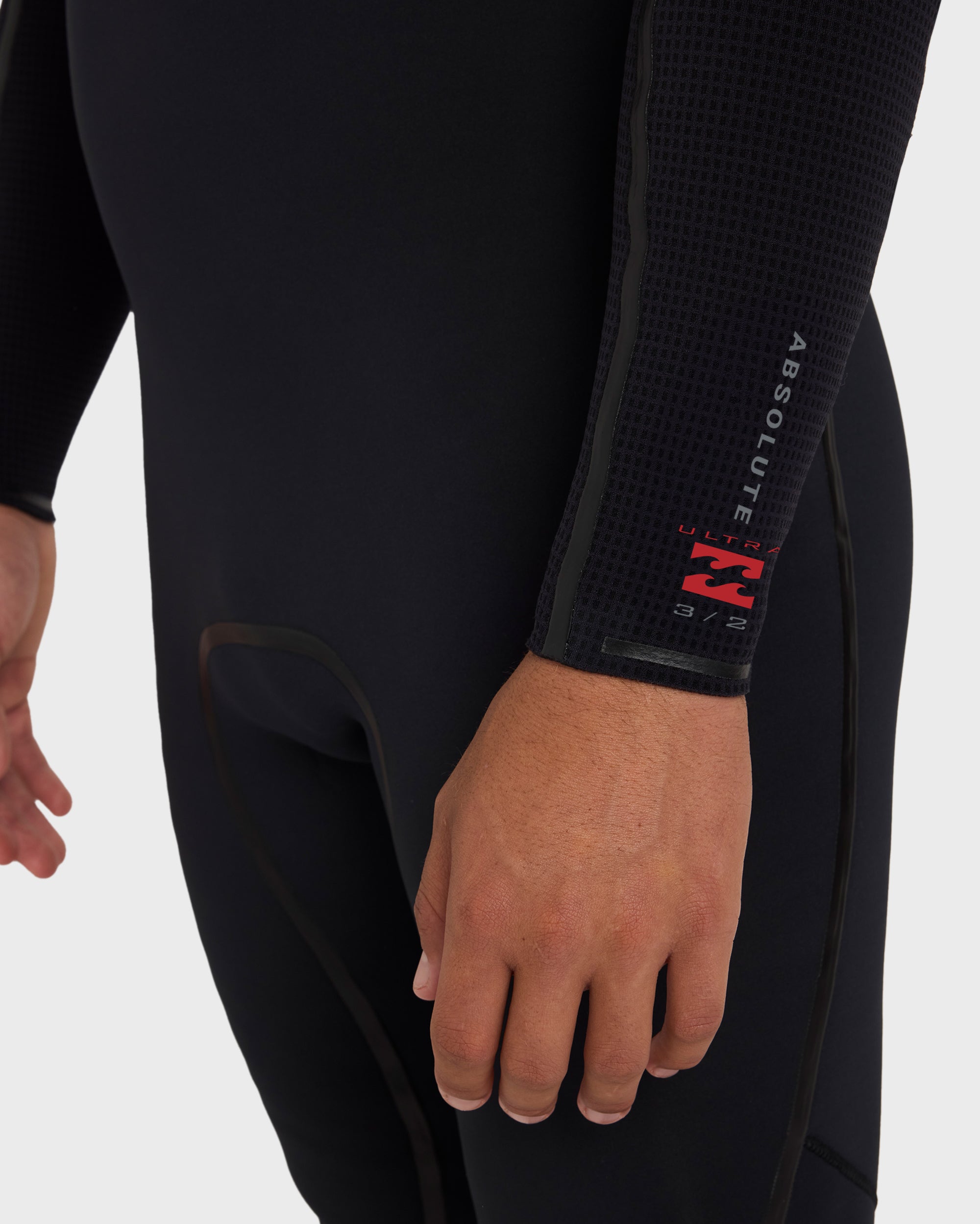 3/2mm Absolute Ultra Chest Zip Full Wetsuit - Black
