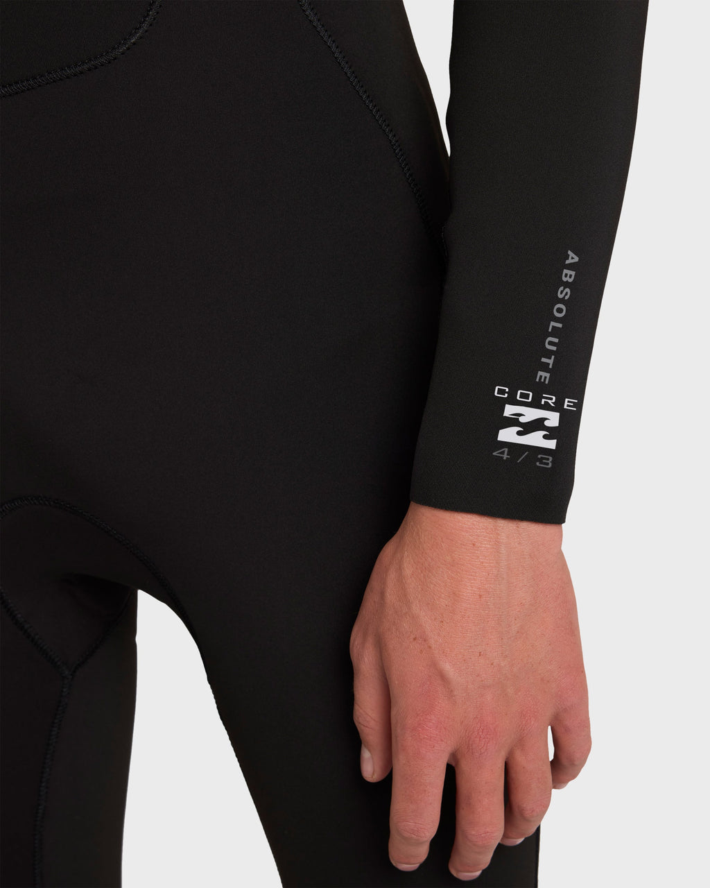 4/3mm Absolute Core Back Zip Full Wetsuit - Black