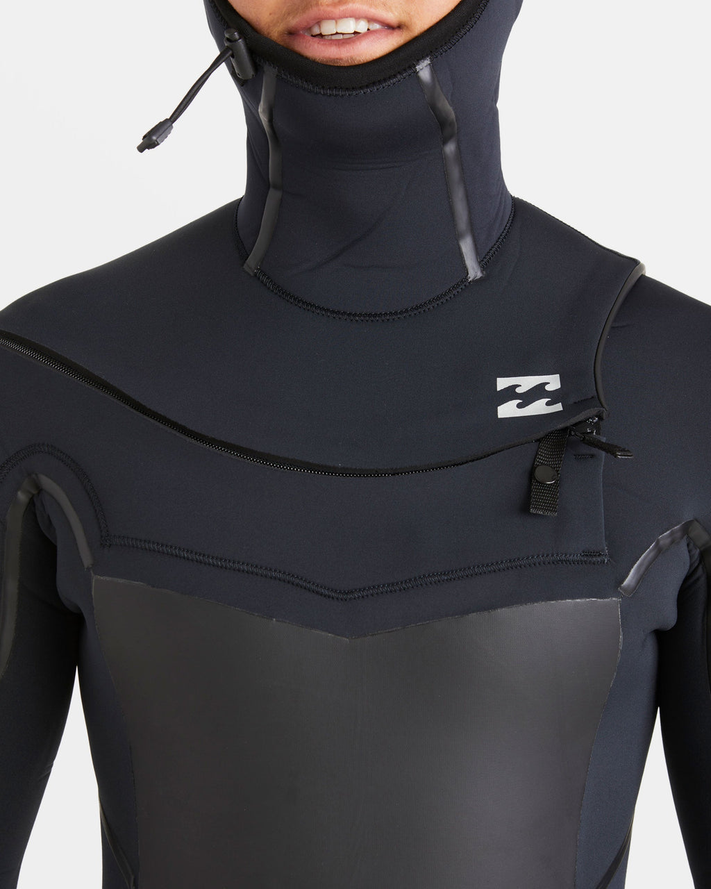 5/4mm Absolute Natural+ Upcycler Welded Chest Zip Hooded Wetsuit - Black