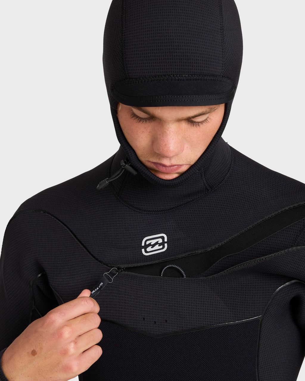4/3mm Furnace Ultra Gullwing Hooded Full Wetsuit - Black
