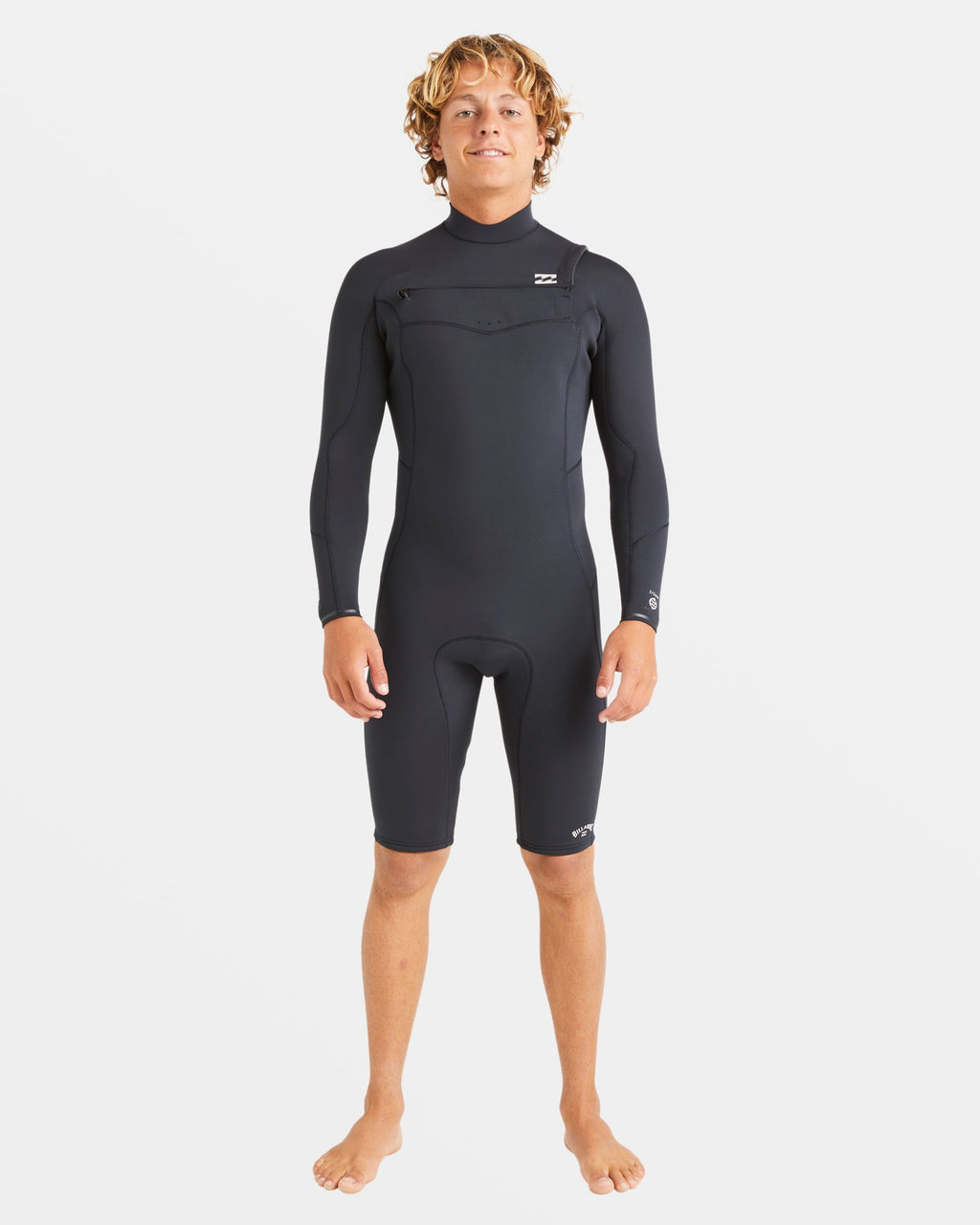 2/2mm Absolute Natural Upcycler GBS Chest Zip Long Sleeve Springsuit - Black