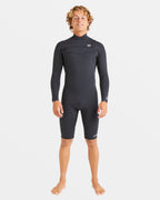 2/2mm Absolute Natural Upcycler GBS Chest Zip Long Sleeve Springsuit - Black