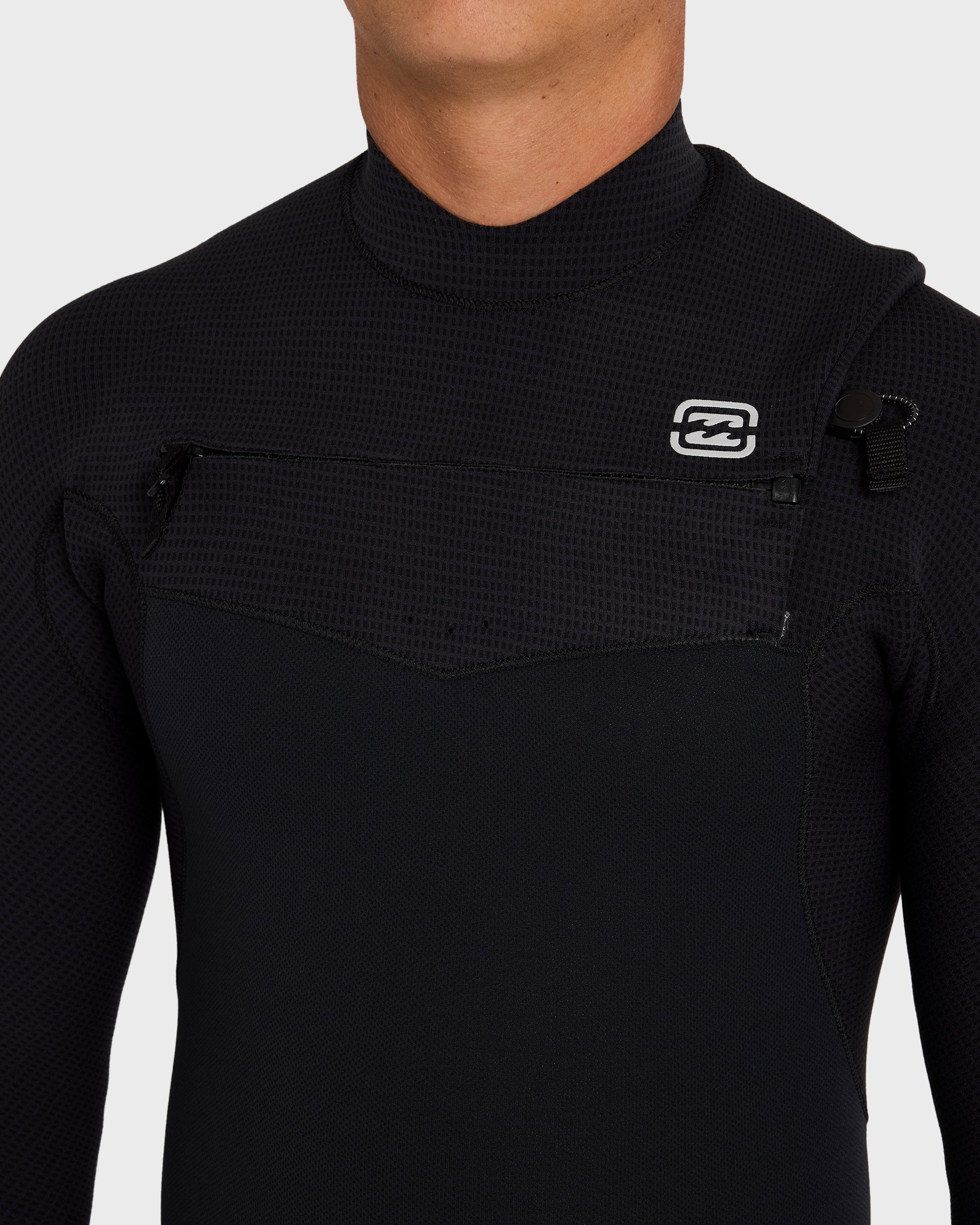 2/2mm Furnace Revo Chest Zip Long Sleeve Springsuit - Black