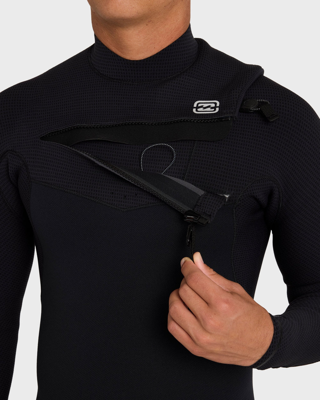 2/2mm Furnace Revo Chest Zip Long Sleeve Springsuit - Black