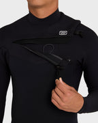 2/2mm Furnace Revo Chest Zip Long Sleeve Springsuit - Black