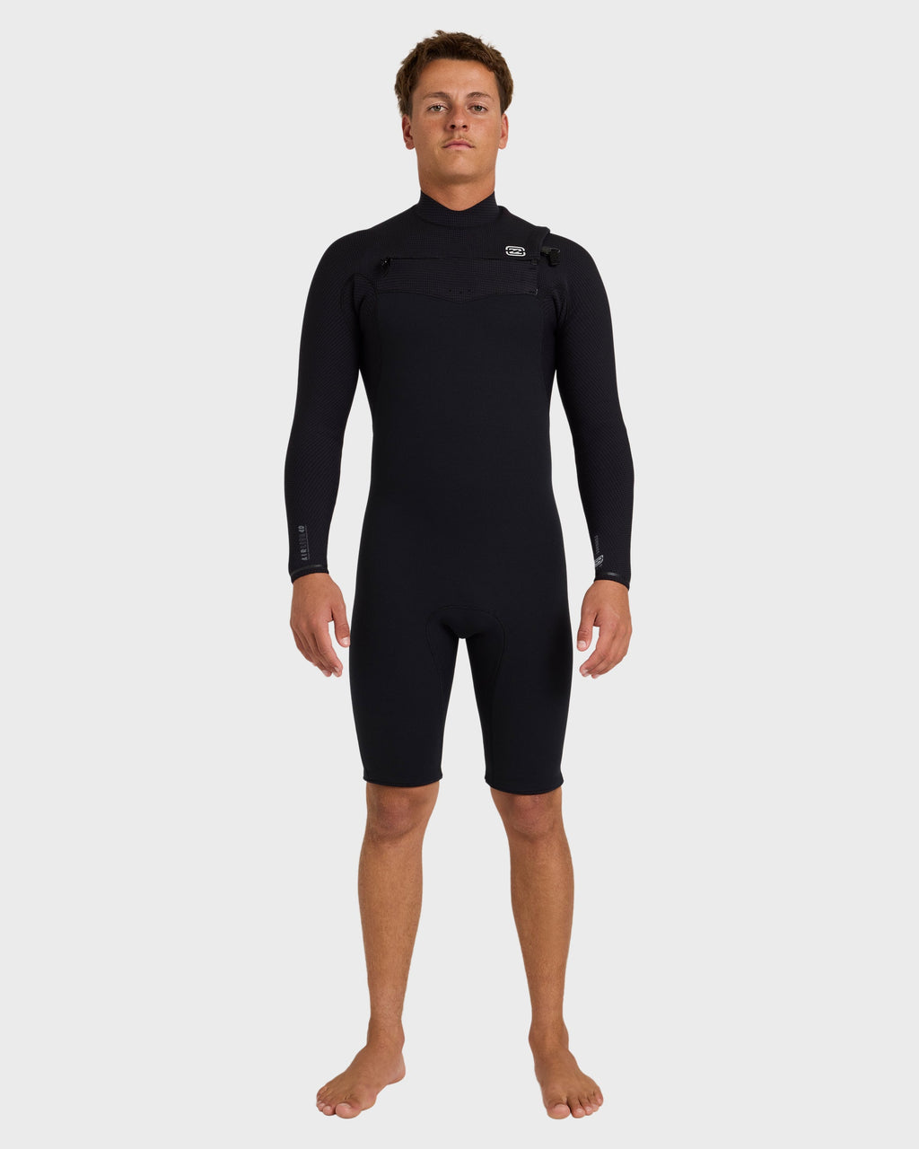 2/2mm Furnace Revo Chest Zip Long Sleeve Springsuit - Black