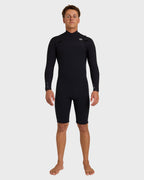 2/2mm Furnace Revo Chest Zip Long Sleeve Springsuit - Black