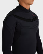 2/2mm Absolute Ultra Chest Zip Long Sleeve Springsuit - Black