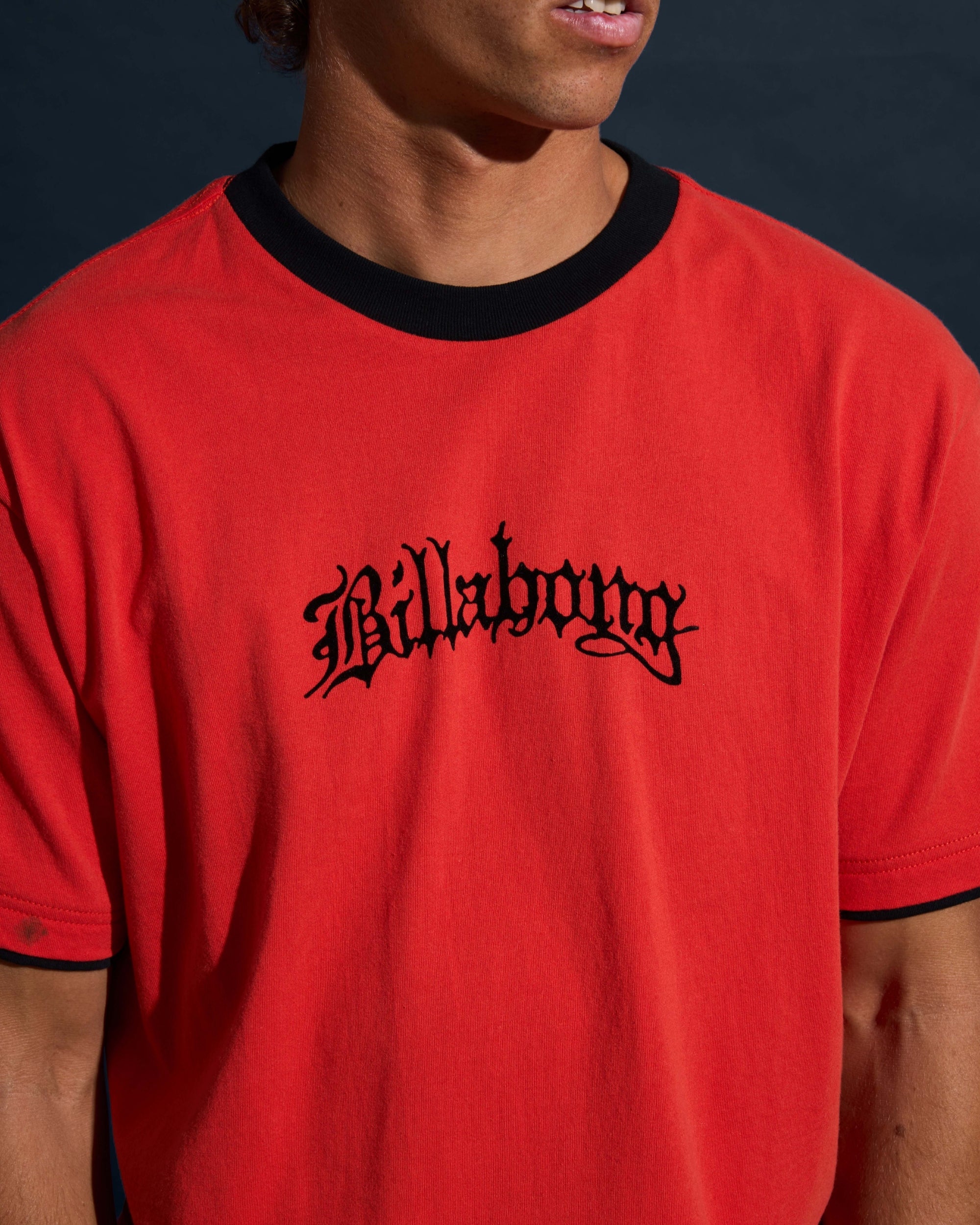 Immortal Tipper Short Sleeve Knit T-Shirt - Deep Red
