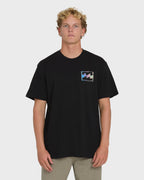 Crayon Wave Premium Short Sleeve T-Shirt - Black