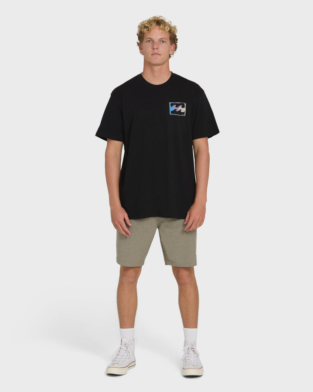 Crayon Wave Premium Short Sleeve T-Shirt - Black