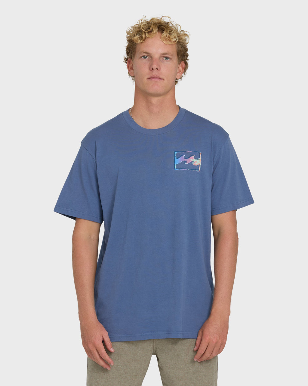 Crayon Wave Premium Short Sleeve T-Shirt - Blue Horizon
