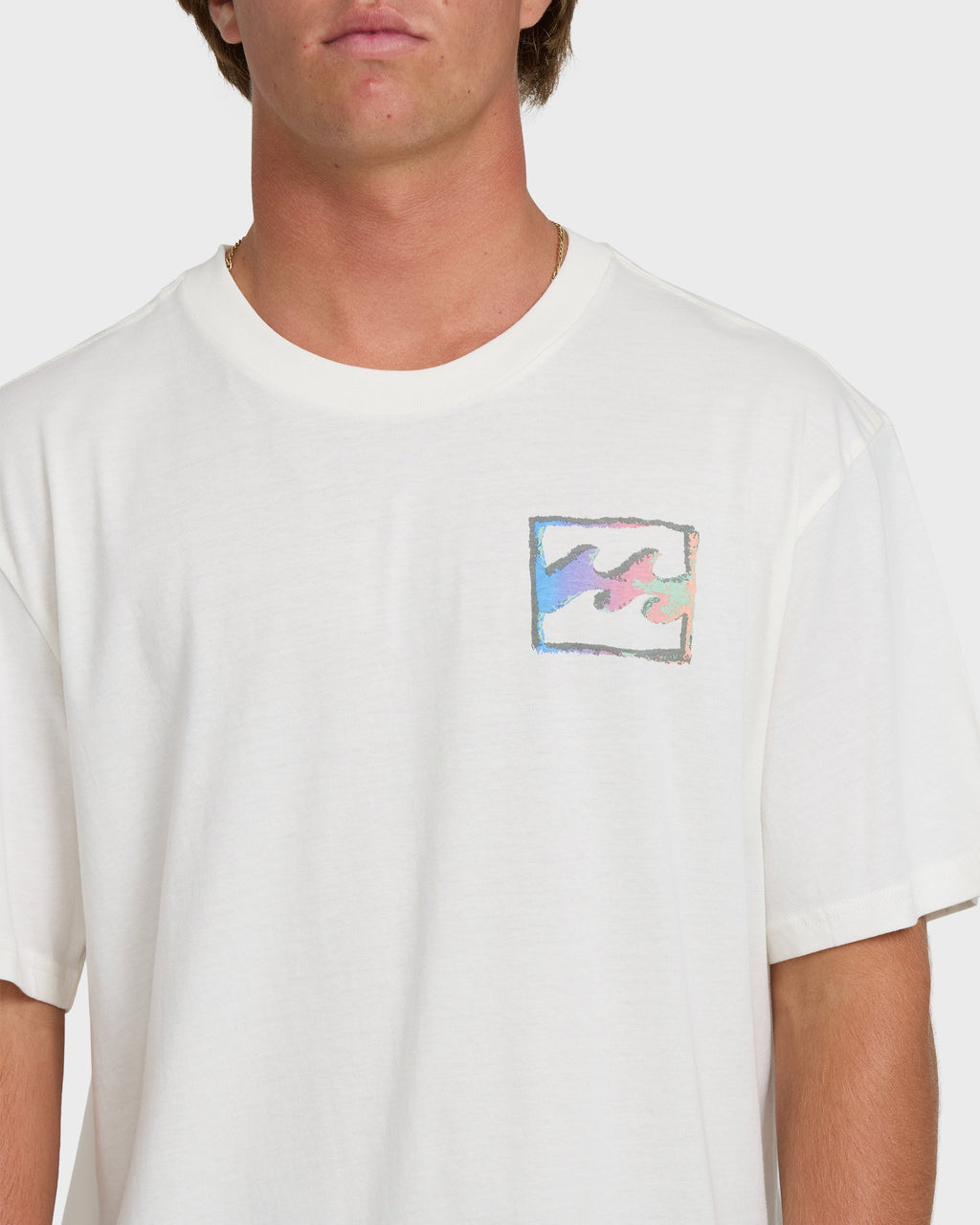Crayon Wave Premium Short Sleeve T-Shirt - Off White