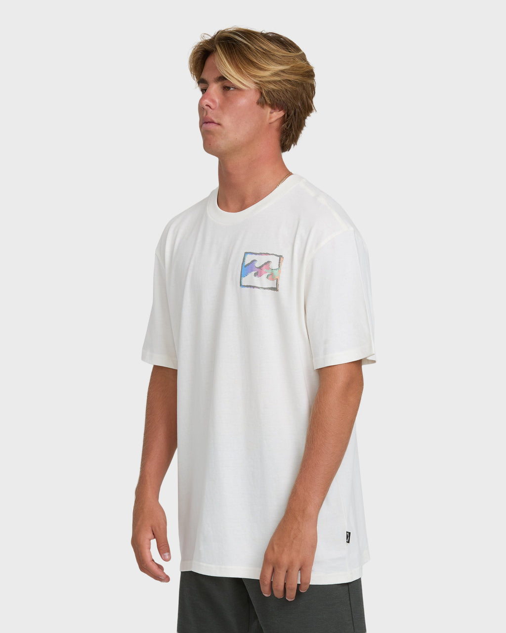 Crayon Wave Premium Short Sleeve T-Shirt - Off White