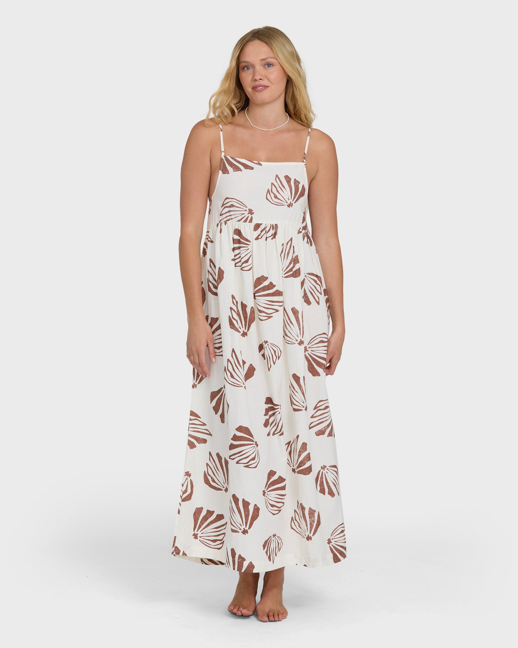 Undone Maxi Cover-Up Dress - Salt Crystal