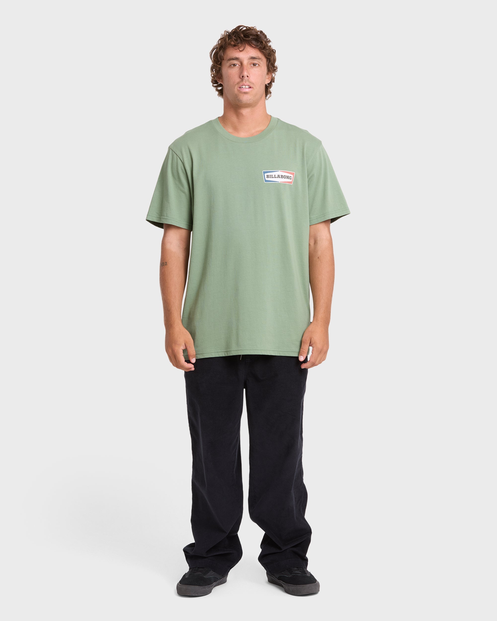 Walled Premium Short Sleeve Knit T-Shirt - Hedge Green