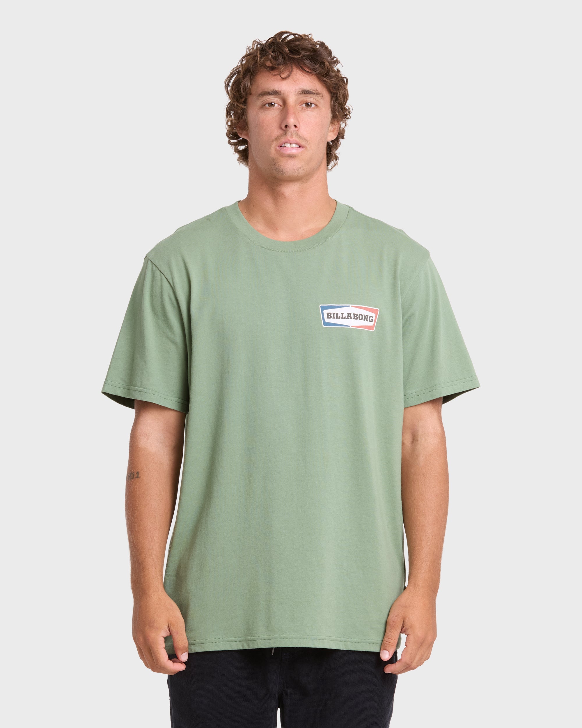 Walled Premium Short Sleeve Knit T-Shirt - Hedge Green